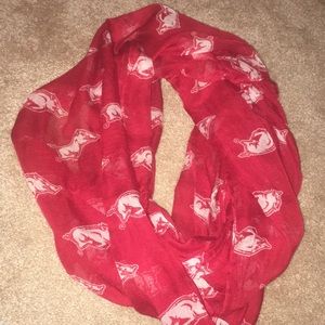 Arkansas Razorback scarf